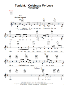 Tonight, I Celebrate My Love (Download) 