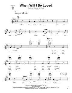 When Will I Be Loved (Download) 