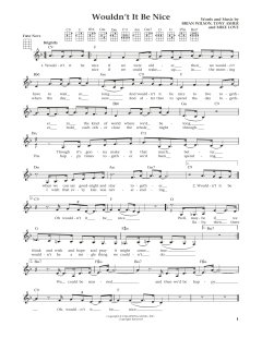 Wouldn't It Be Nice (Download) 