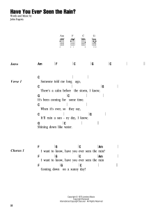 Have You Ever Seen The Rain? (Download) 