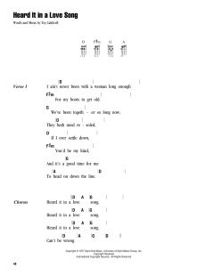 Heard It In A Love Song (Download) 