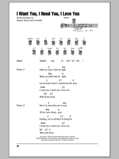 I Want You, I Need You, I Love You (Download) 