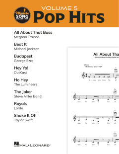 Ukulele Song Collection, Volume 5: Pop Hits (Download) 