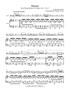 Minuet von Luigi Boccherini (Download) 
