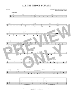 All The Things You Are von Jerome Kern (Download) 
