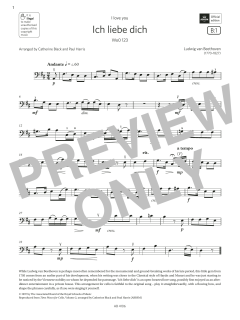 Ich liebe dich von Ludwig van Beethoven (Download) 