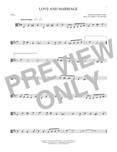 Love And Marriage von Sammy Cahn (Download) 