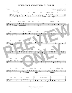 You Don't Know What Love Is von Carol Bruce (Download) 