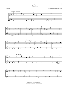 Air von George Frideric Handel (Download) 