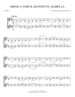 Bring A Torch, Jeannette, Isabella von 17th Century French Carol (Download) 