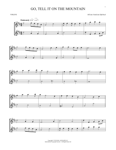 Go, Tell It On The Mountain von John W. Work Jr. (Download) 