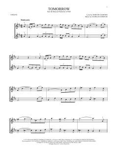 Tomorrow von Charles Strouse (Download) 