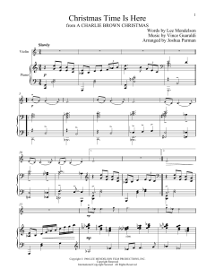 Christmas Time Is Here von Lee Mendelson (Download) 