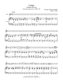 Ombra Mai Fu von George Frideric Handel (Download) 