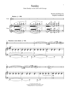 Sunday von Stephen Sondheim (Download) 