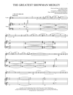 The Greatest Showman Medley von Benj Pasek (Download) 