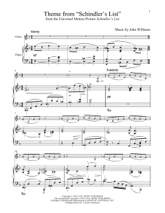 Theme From "Schindler's List" von John Williams (Download) 