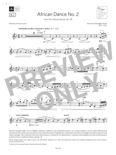 African Dance No. 2 von Samuel Coleridge-Taylor (Download) 