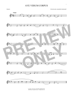 Ave Verum von Wolfgang Amadeus Mozart (Download) 