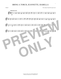 Bring A Torch, Jeannette, Isabella von 17th Century French Carol (Download) 