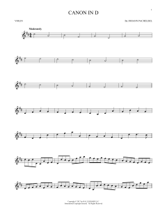 Canon In D von Johann Pachelbel (Download) 