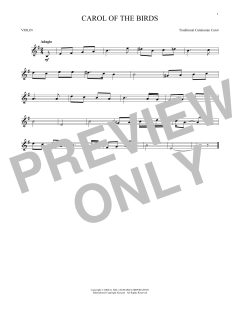 Carol Of The Birds von Traditional Catalonian Carol (Download) 