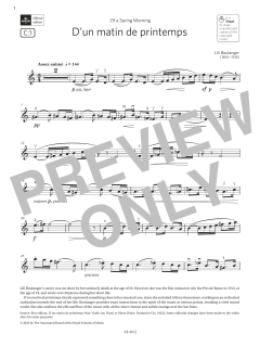 D'un matin de printemps von Lili Boulanger (Download) 