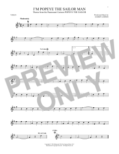 I'm Popeye The Sailor Man von Sammy Lerner (Download) 