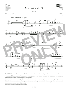 Mazurka No. 2 von F. A. Drdla (Download) 