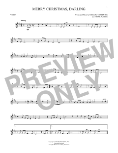 Merry Christmas, Darling von The Carpenters (Download) 