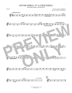 Never Smile At A Crocodile von Frank Churchill (Download) 