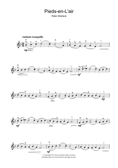 Pieds-En-L'air von Peter Warlock (Download) 