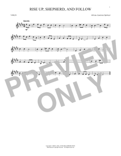 Rise Up, Shepherd, And Follow von African-American Spiritual (Download) 