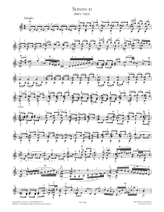 Sonata III, BWV 1005 von Johann Sebastian Bach (Download) 