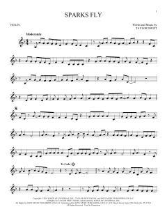Sparks Fly von Taylor Swift (Download) 