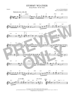 Stormy Weather von Ted Koehler (Download) 