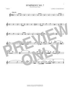Symphony No. 7 In A Major, Second Movement von Ludwig van Beethoven (Download) 