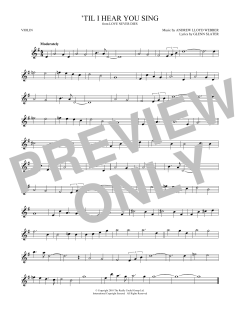 'Til I Hear You Sing von Glenn Slater (Download) 
