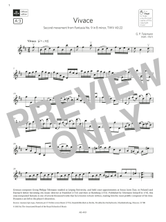 Vivace von G. P. Telemann (Download) 