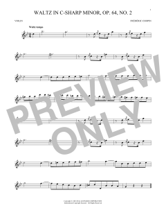 Waltz In C-Sharp Minor, Op. 64, No. 2 von Frédéric Chopin (Download) 