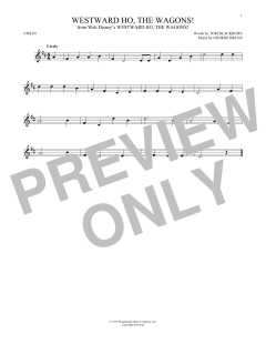 Westward Ho, The Wagons! von George Bruns (Download) 