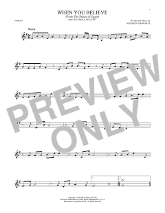 When You Believe von Stephen Schwartz (Download) 