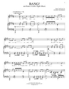 Bang! von Stephen Sondheim (Download) 