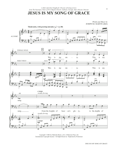 Jesus Is My Song Of Grace von Joseph M. Martin (Download) 