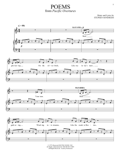 Poems von Stephen Sondheim (Download) 