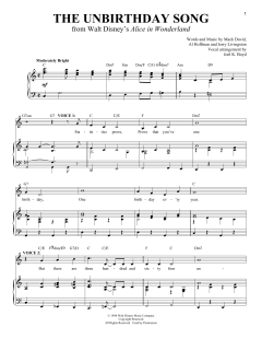 The Unbirthday Song von Al Hoffman (Download) 