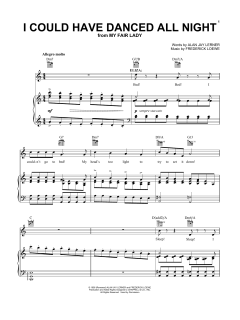 I Could Have Danced All Night von Alan Jay Lerner (Download) 