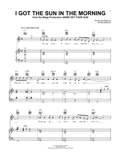 I Got The Sun In The Morning von Irving Berlin (Download) 