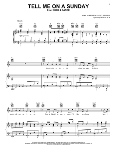 Tell Me On A Sunday von Don Black (Download) 