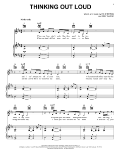 Thinking Out Loud von Ed Sheeran (Download) 